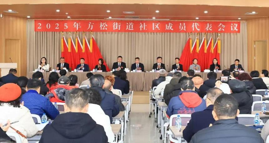 坚定信心、挺膺担当！2025年方松街道社区成员代表会议顺利召开